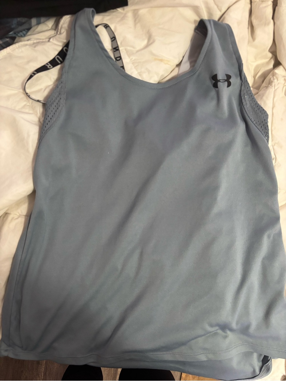 Under Armour Women's Pale Blue Racerback Performance Tank